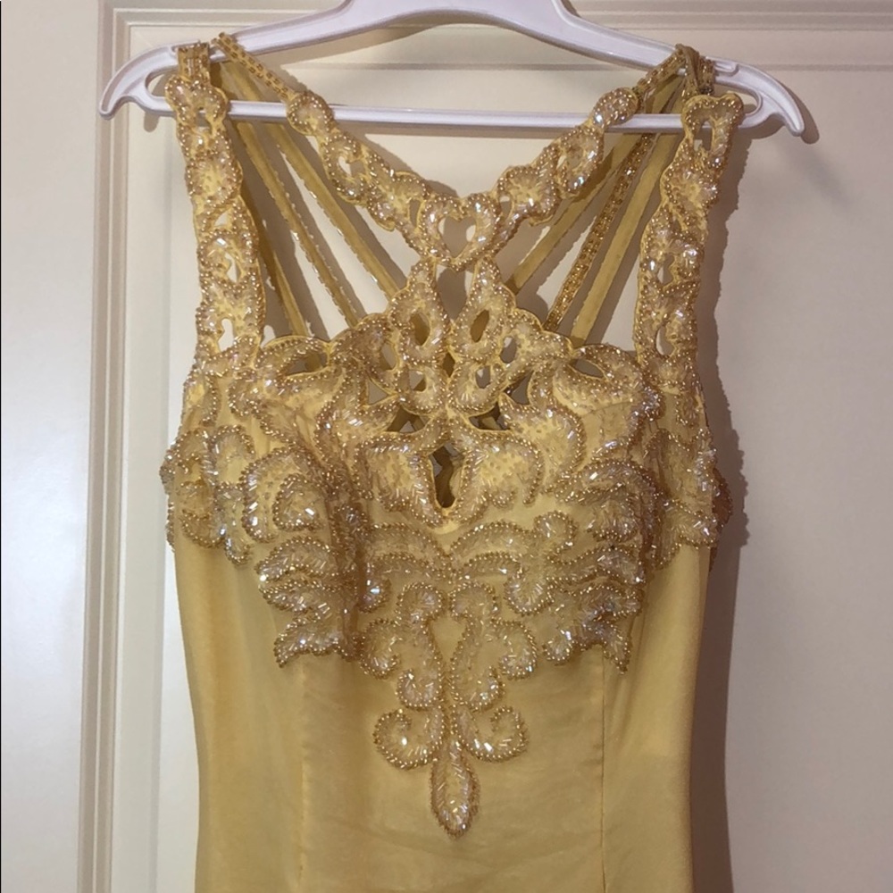 Yellow Prom Dress - Picture 2 of 4